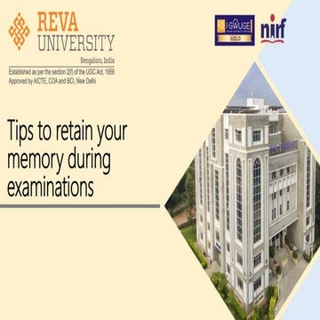 Tips to retain your memory during examinations