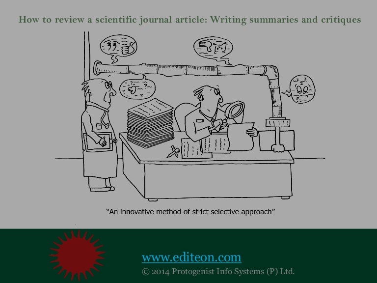 How to write a scientific literature review