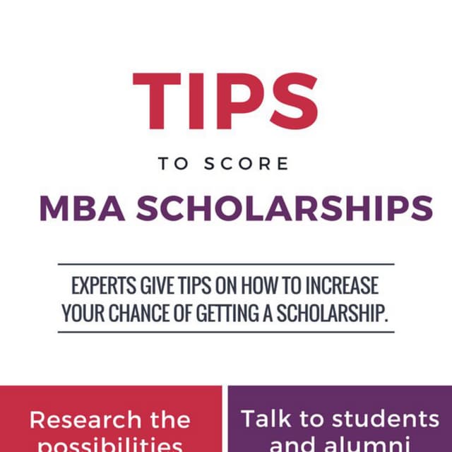 Tips to Score MBA Scholarships
