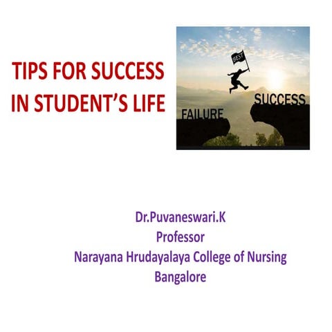 Tips to success for students life   