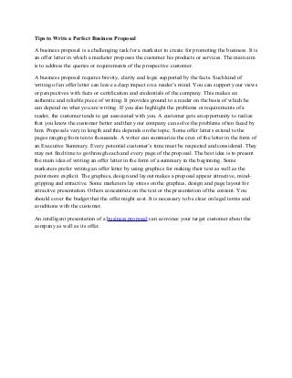 'business proposal' on SlideShare