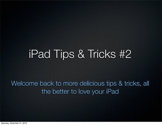 Tips&tricks 02