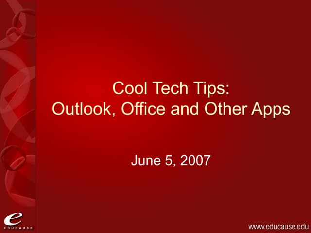 Office Tips and Tricks