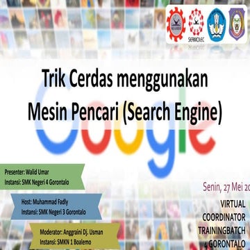 rik Cerdas menggunakan Mesin Pencari (Search Engine)