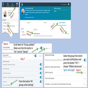 LINKEDIN GRUPPER: Guide til at slå notifikationer til eller fra i dine grupper