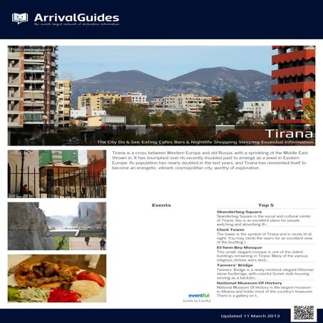 Tirana guide 2013