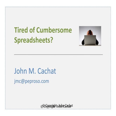 Tired of cumbersome xls april 2013