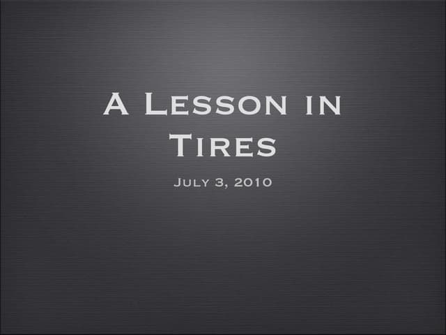 Tired Tread