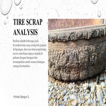Analisa ban dan penanganan ban bekas, perawatan, daur ulang