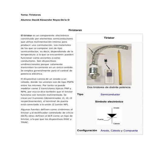 Tiristores | DOCX