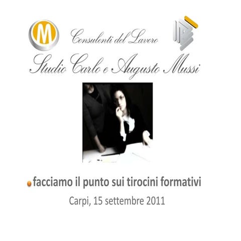 Tirocini formativi 15set11