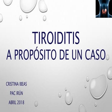Tiroiditis: a proposito de un caso