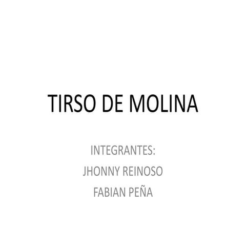 Tirso de molina PPT