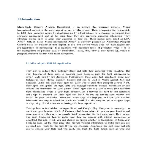 Tis individual assignment miami airport app