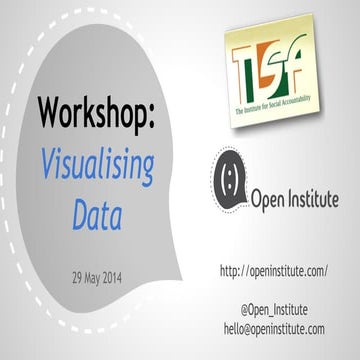 TISA Workshop: Visualising Data