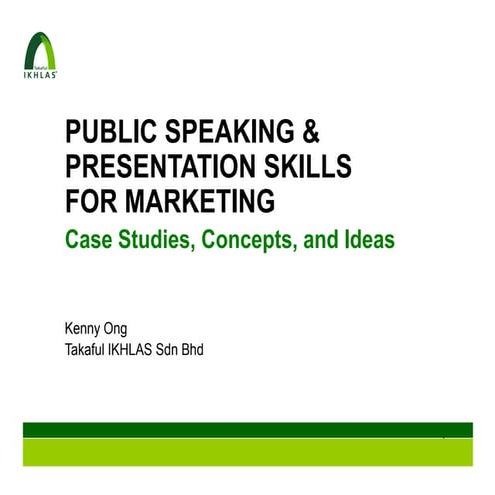 Takaful IKHLAS Public Speaking & Presentation Skills for Marketing
