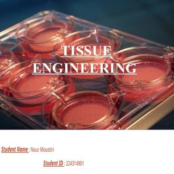 Tissue Engineering Problems Presentation