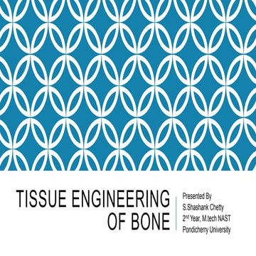 Tissue engineering of bone