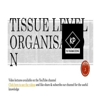 Tissue level organisation by KH pharmacoding.pptx