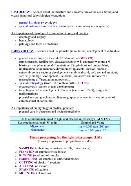 Tissue processing