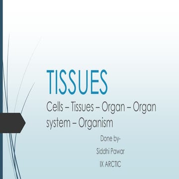 Tissues | PPT