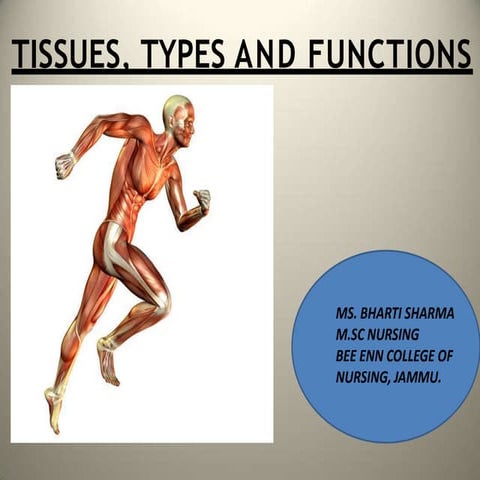 Tissues- types and functions, glands and membranes 
