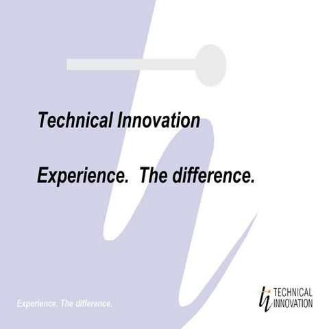 Technical Innovation Presentation