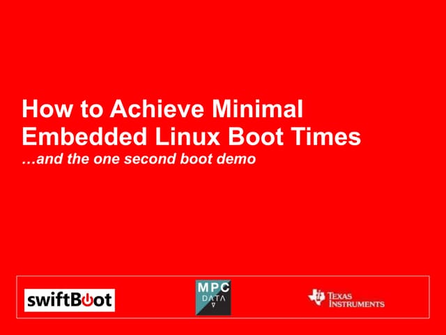 TI TechDays 2010: swiftBoot