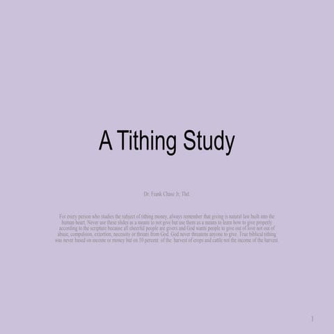 Christian Giving, Tithing, Tithes, Tithe, Gifts, 2016 | PPTX