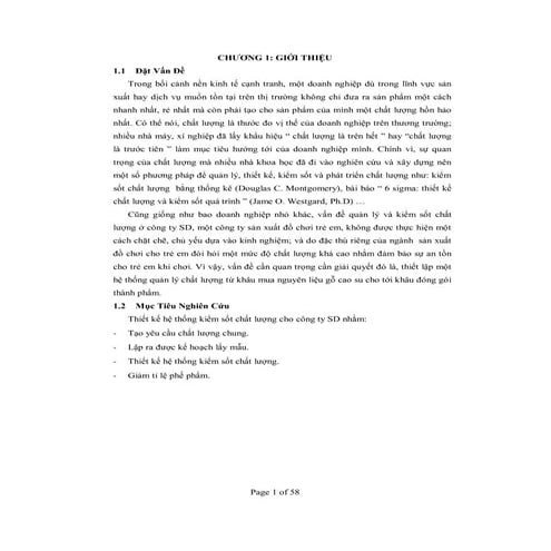 đề Tài thiết kế hệ thống kiểm soát chất lượng tại xí nghiệp may an phú   luận...