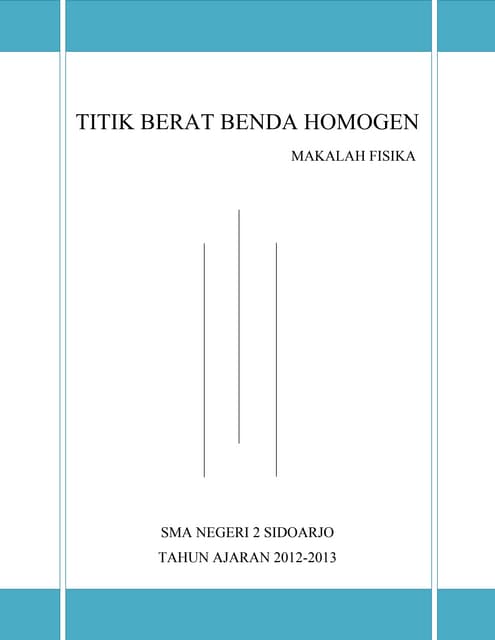Contoh Laporan Praktikum Fisika Titik Berat Benda Homogen Kumpulan Contoh Laporan