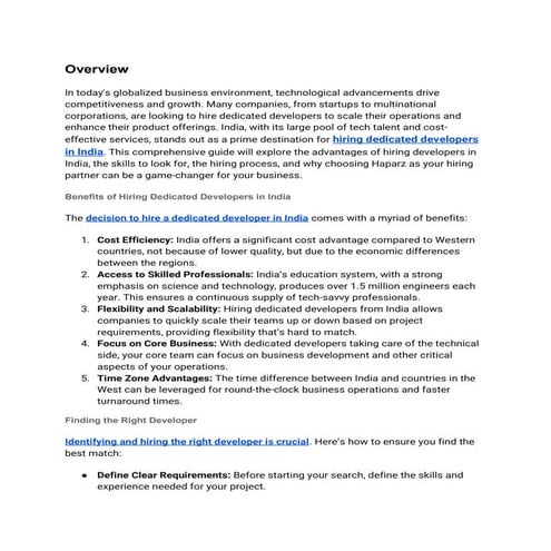 Best Hire Dedicated Developer's in India