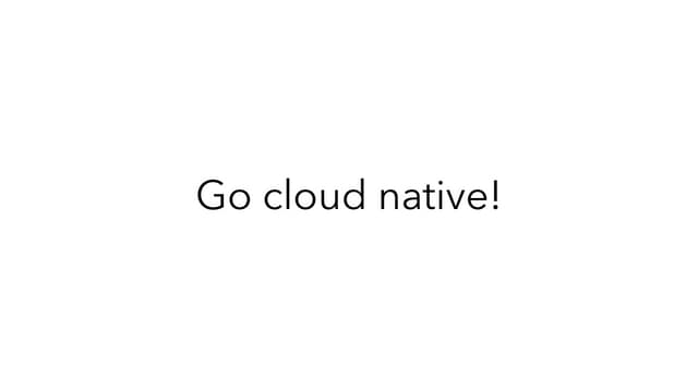 Evolving to Cloud-Native - Nate Schutta (2/2)