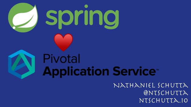 Spring Boot & Spring Cloud on PAS- Nate Schutta (1/2)