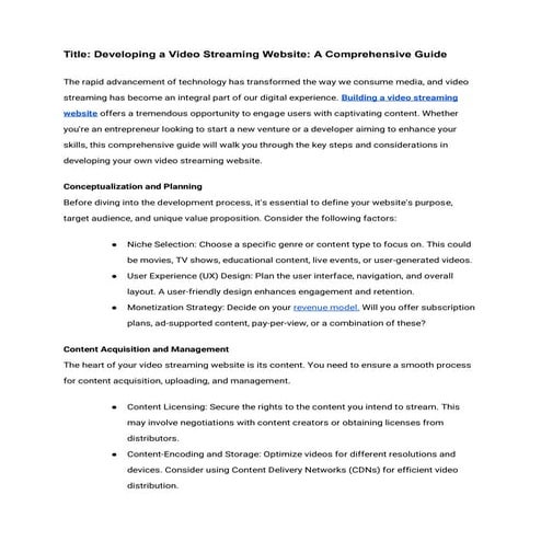  Developing a Video Streaming Website_ A Comprehensive Guide.pdf