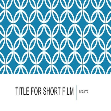 Title for short film