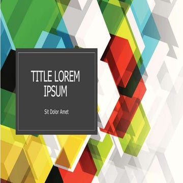 Title lorem ipsum | PPTX