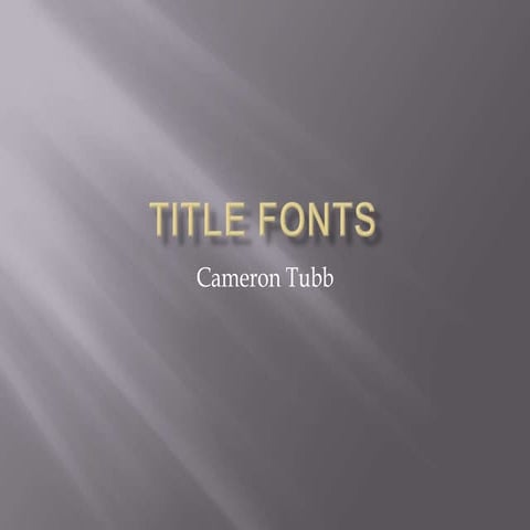 FONTS