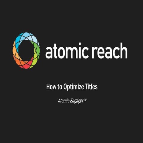 How to Write Engaging and Effective Titles