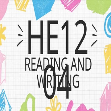 Sectiong title page and outlining programs