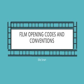 Codes and conventions media presentation | PPTX