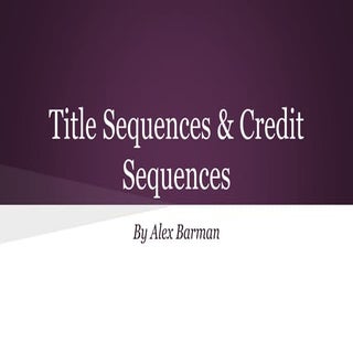 Title sequences