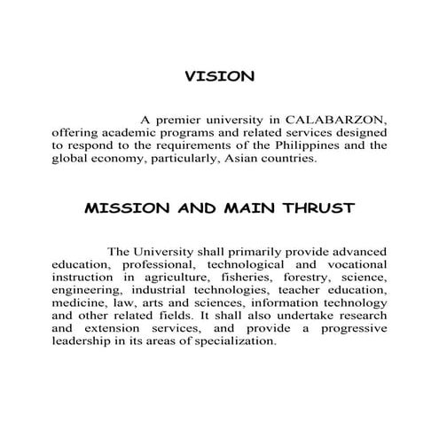 Title Word Processing Mission And Vision