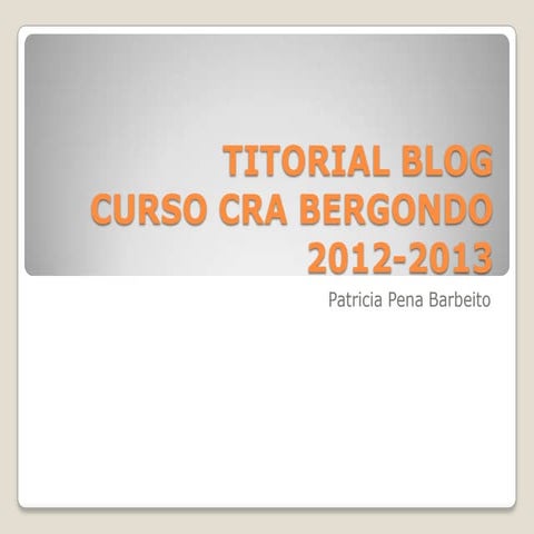 Titorial blog cra bergondo