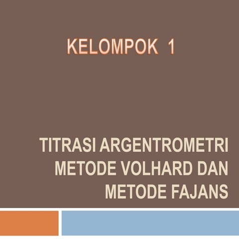 Titrasi argentrometri