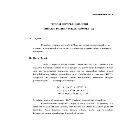 Titrasi kompleksometri