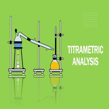 Titrametric Analysis and its types