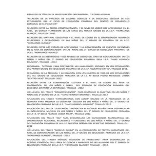 EJEMPLOS DE TÍTULOS DE TESIS DESARR...