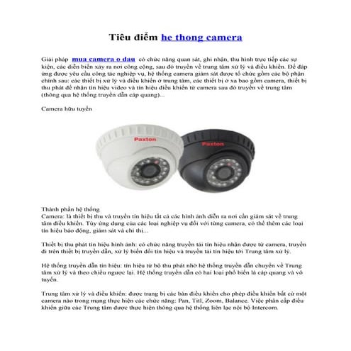 Tiêu điểm he thong camera
