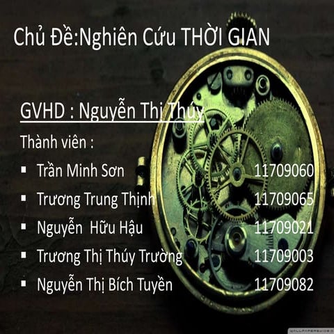 Tiểu luận ngành may   nghiên cứu thời gian
